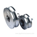 4''&6'' heavy duty gate double bearings power wheel